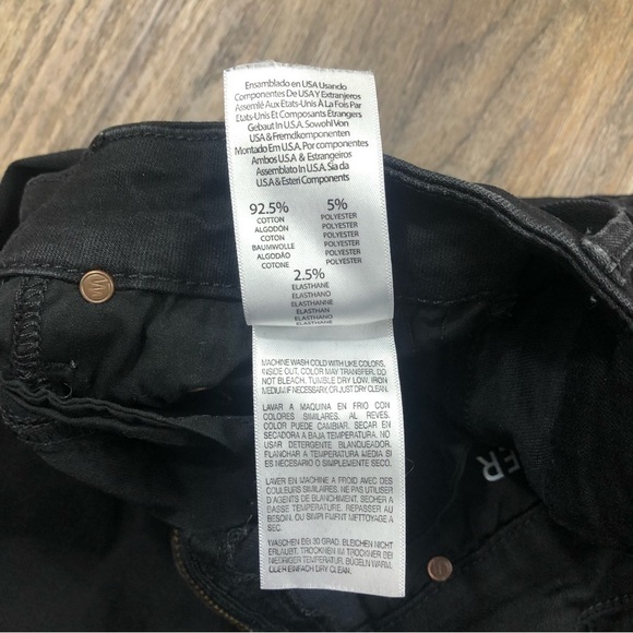 Mother the Looker Ankle Fray Jean Distressed Raw Hem Stretch Denim Guilty as Sin - Picture 14 of 15